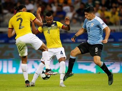Uruguay tampil dominan pada pertandingan ini. Luisa Gonzalez/Reuters.