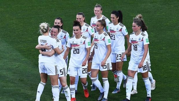 Jerman sudah unggul 3-0 di babak pertama.