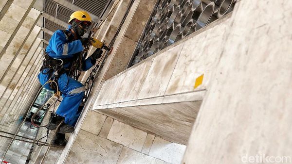 Intip Momen Renovasi Masjid Istiqlal Yuk