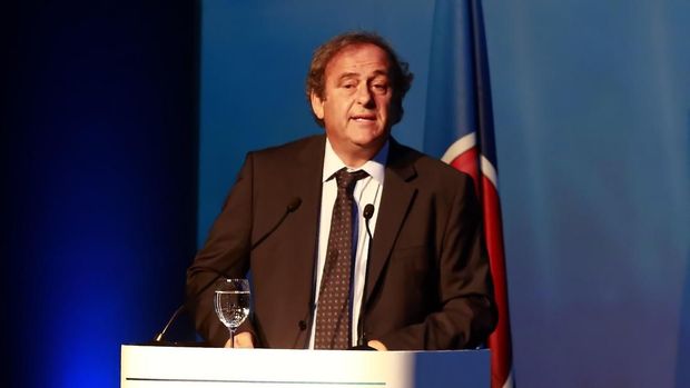 Platini saat menjabat sebagai Presiden UEFA