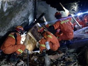 Video Gempa Susulan Bermagnitudo 5,4 SR Guncang China