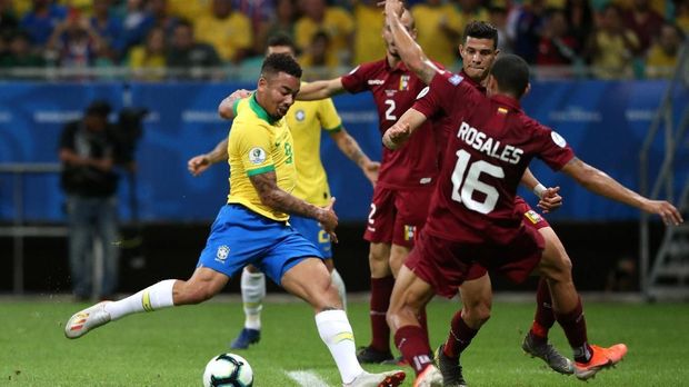 Tiga Gol Dianulir, Brasil Diimbangi Venezuela di Copa America