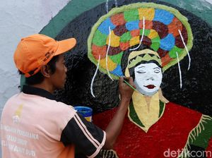 Mural Sambut HUT DKI Jakarta Percantik Jalanan Ibu Kota