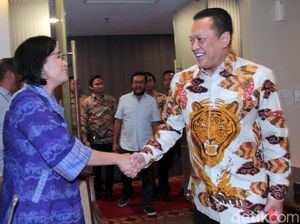 Bahas Anggaran DPR, Sri Mulyani Rapat Bareng Bamsoet Cs