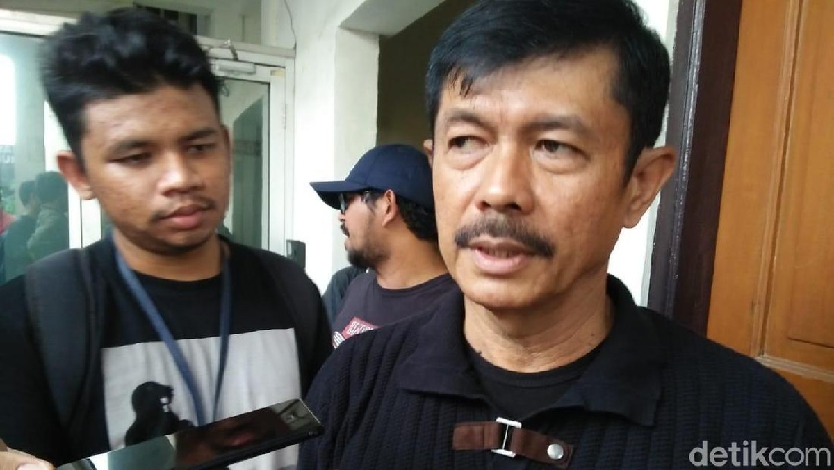 Pelatih Timnas U-23 Indra Sjafri bakal menilai pemain seleksi dalam internal game (Yulida Medistiara/detikcom)