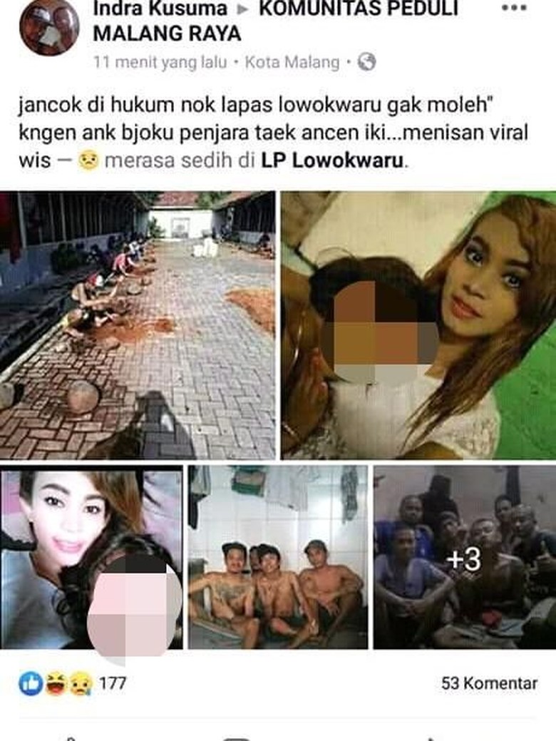 Foto Napi Beredar di Medsos, Lapas Lowokwaru Mengaku Kecolongan Foto Napi Beredar di Medsos, Lapas Lowokwaru Mengaku Kecolongan