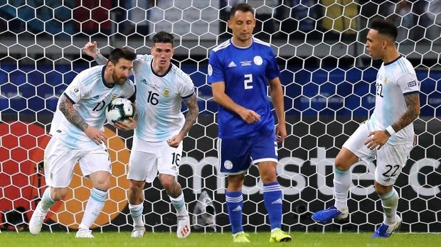 Argentina kini baru mengoleksi satu poin di Grup B Copa America 2019.