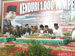 Kenduri 1.000 Tumpeng di Haul Bung Karno, Sukmawati Baca Puisi