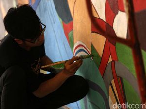 Sambut HUT DKI, Terowongan Kendal Dihias Mural