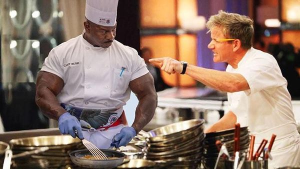 Meme Menggelitik Chef Rush yang Berbadan Besar Seperti Binaragawan