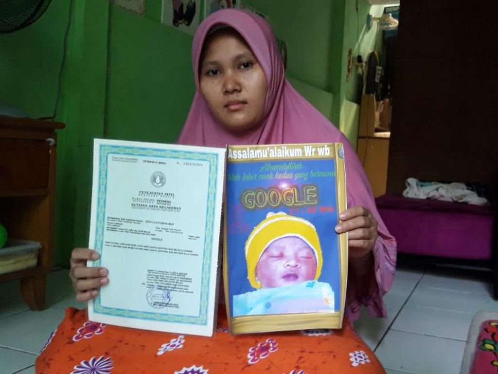 Viral! Bayi Laki-laki di Bekasi Ini Diberi Nama Google Viral! Bayi Laki-laki di Bekasi Ini Diberi Nama Google