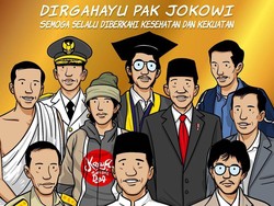Ilustrasi Ini Ungkap Tentang Jokowi, dari Nama Mulyono hingga Presiden RI