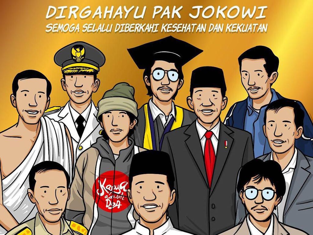 Ilustrasi Ini Ungkap Tentang Jokowi, dari Nama Mulyono hingga Presiden RI Ilustrasi Ini Ungkap Tentang Jokowi, dari Nama Mulyono hingga Presiden RI