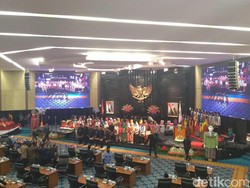 Ondel-ondel hingga Dekorasi Adat Betawi Penghias Paripurna DPRD HUT DKI
