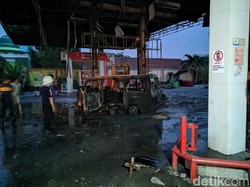Kebakaran SPBU di Ponorogo Dipicu Sebuah Mobil Usai Pengisian BBM