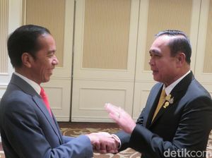 Bertemu PM Thailand, Jokowi Bahas Isu Keamanan di Rakhine State