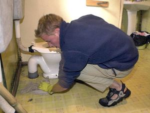 Foto: Saat Pangeran William Bersihkan WC Umum di Desa