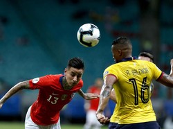 Chile dan Ekuador bertanding di Arena Fonte Nova, Sabtu (22/6/2019) pagi WIB. (Foto: Felipe Oliveira/Getty Images)