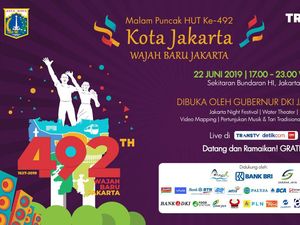 Saksikan Live Streaming Kemeriahan HUT Kota Jakarta di Sini! Saksikan Live Streaming Kemeriahan HUT Kota Jakarta di Sini!