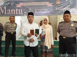 Sah! Tahanan Narkoba Nikahi Kekasihnya di Kantor Polisi