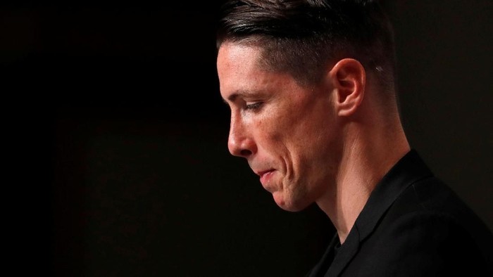 Spains World Cup winning striker Fernando Torres attends a news conference after the announcement of his retirement in Tokyo, Japan June 23, 2019. REUTERS/Issei Kato