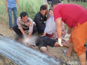 Biker Tewas Tabrak Ban Truk Tangki yang Lepas di Arteri Porong