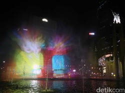 Water Screen & 3D Projection Mapping Meriahkan Jakarta Muharram Festival