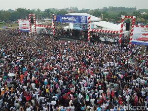 Bersama Ribuan Rider Milenial, Polda Banten Ajak Anti Rusuh Usai Pemilu