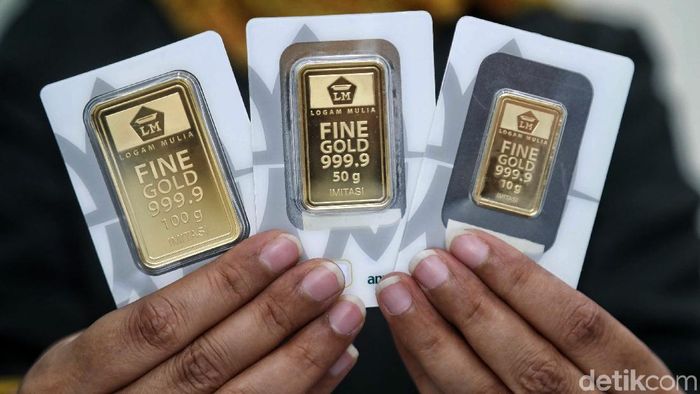 Foto: Pradita Utama/ Harga Emas Naik