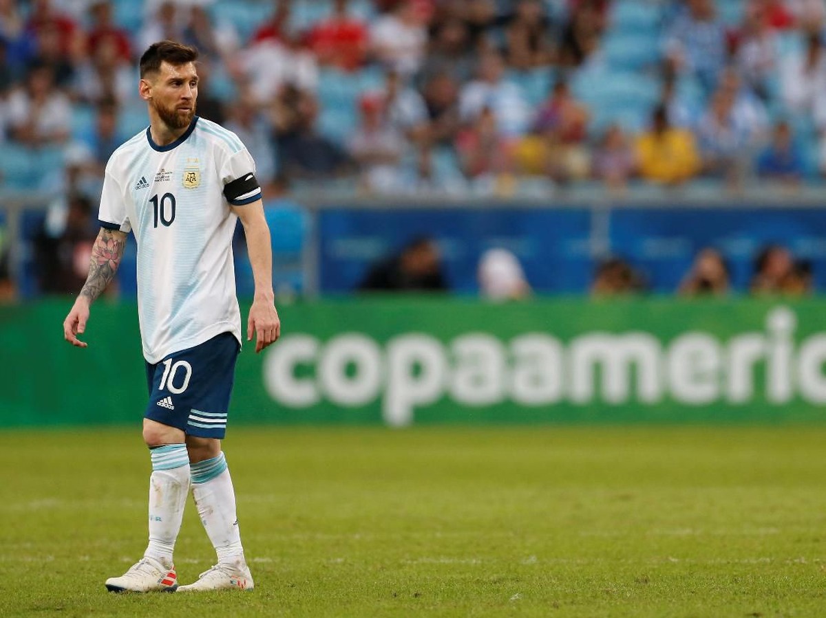 Pemain Timnas Argentina, Lionel Messi. (Foto: Diego Vara/Reuters)