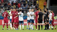 Nantinya Argentina akan menghadapi Venezuela di babak perempatfinal Copa America 2019. Henry Romero/Reuters.