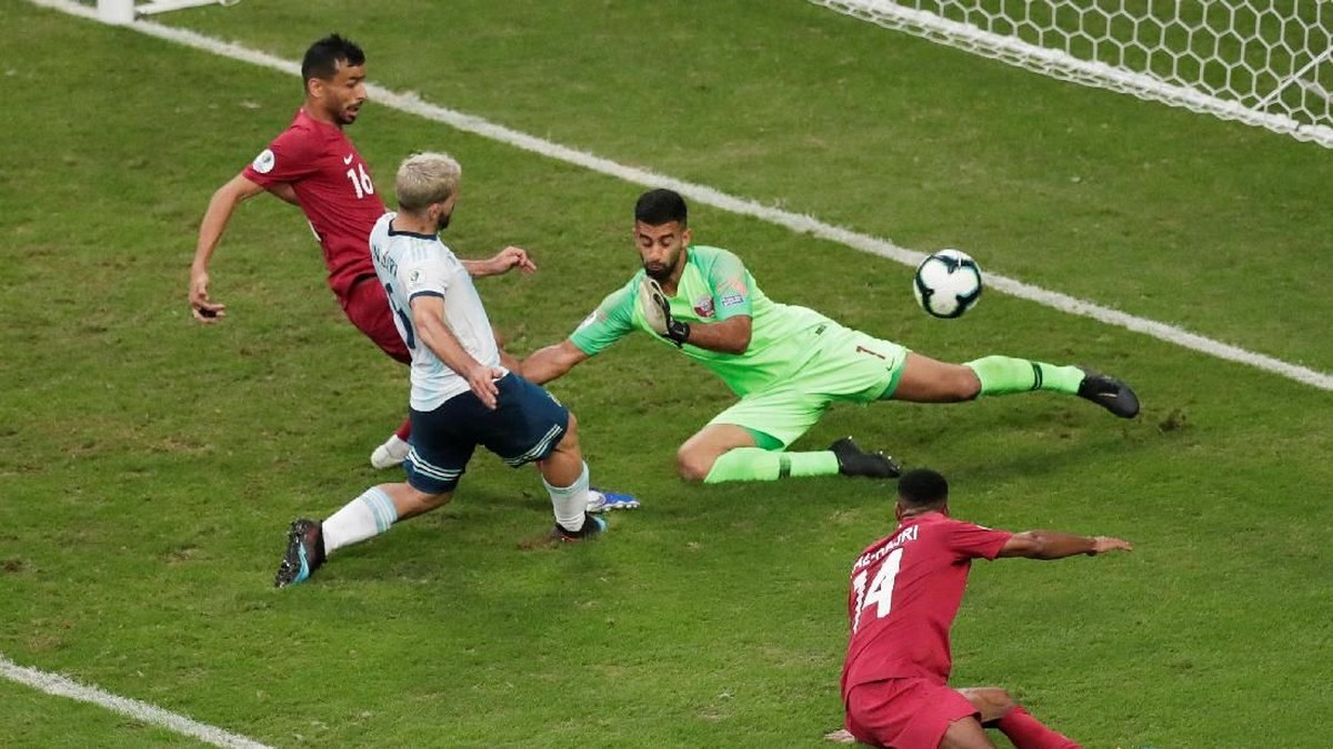 Argentina lolos ke perempatfinal Copa America 2019. (Foto: Ueslei Marcelino/REUTERS)