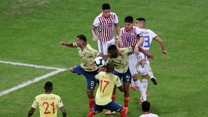 Kolombia atasi Paraguay 1-0. (Foto: Rodolfo Buhrer/REUTERS)