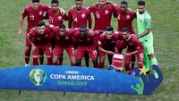 Qatar menurunkan pemain seperti Saad Al Sheeb, Bassam Al Rawi, Boualem Khoukhi, Tarek Salman, Pedro Miguel, Hassal Al Haydos, Salem Al Hajri, Abdelaziz Hatim, Karim Boudiaf, Akram Afif, dan Almoez Ali. Ueslei Marcelino/Reuters.
