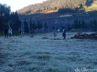 Wow! Dataran Tinggi Dieng Membeku