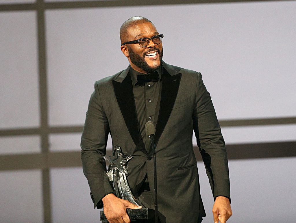 LOS ANGELES, CALIFORNIA - JUNE 23: Tyler Perry accepts the Ultimate Icon Award onstage at the 2019 BET Awards at Microsoft Theater on June 23, 2019 in Los Angeles, California. (Photo by Frederick M. Brown/Getty Images for BET)