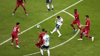Argentina mendominasi pertandingan di menit-menit awal pertandingan. Ueslei Marcelino/Reuters.