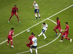 Argentina mendominasi pertandingan di menit-menit awal pertandingan. Ueslei Marcelino/Reuters.
