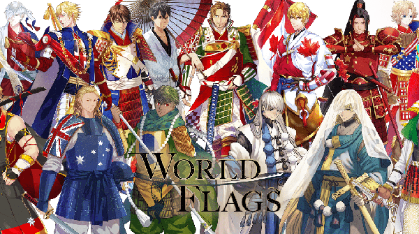 Keren! Ketika Bendera Negara Jadi Karakter Anime