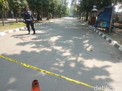 Polisi Pasang Garis Polisi di TKP 3 Warga Cilegon Dibacok