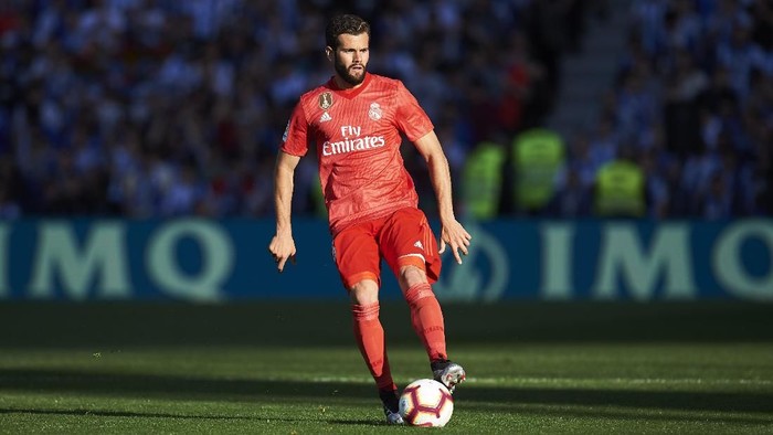 SAN SEBASTIAN, SPAIN - MAY 12: Nacho Fernandez of Real Madrid CF in action during the La Liga match between Real Sociedad and Real Madrid CF at Estadio Anoeta on May 12, 2019 in San Sebastian, Spain. (Photo by Juan Manuel Serrano Arce/Getty Images)