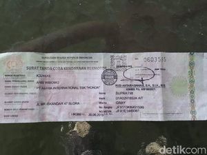 Ini Bentuk STNK Sementara