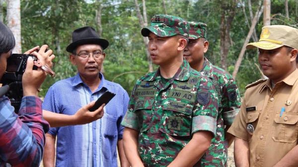 Dandim 0415/Batanghari Tinjau Kegiatan TNI Membangun Desa