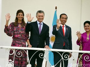 Momen Pertemuan Jokowi dan Presiden Argentina