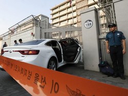 Mobilnya Tabrak Gerbang Kedubes AS di Seoul, Seorang Pria Ditangkap