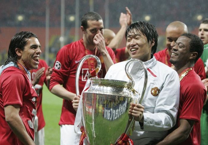 Penyesalan mendalam Sir Alex Ferguson adalah mencoret Park Ji-sung di final Liga Champions 2008. (Foto: Paul Ellis / AFP)