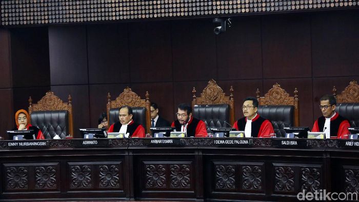 Sidang putusan sengketa pilpres di MK/Foto: Agung Pambudhy Sidang putusan sengketa pilpres di MK/Foto: Agung Pambudhy