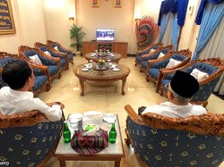 Jokowi-Maruf Nonton Sidang MK di Halim