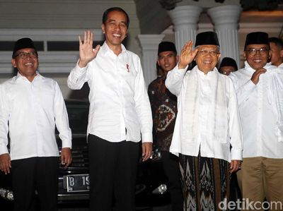 Senyum Ceria Jokowi-Maruf Jelang Putusan Sidang Sengketa Pilpres
