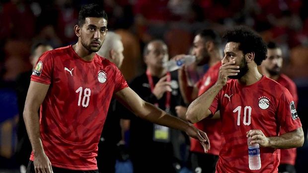 Mohamed Salah (kanan) pemain andalan timnas Mesir. (